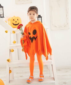 【SALE／16%OFF】Brightlele 「 お化けポンチョ 」 ハロウィン 衣装 子供 仮装 コスプレ お化け ポンチョ おばけ ブライトララ ファッション雑貨 その他のファッション雑貨 ブラック オレンジ ホワイト