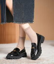 上品で歩きやすい旬の厚底ローファー シューズ 靴 大人かわいい 足元 定番