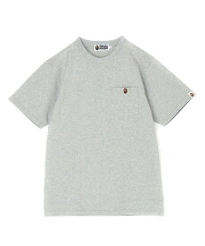 A BATHING APE ONE POINT POCKET TEE -ONLINE EXCLUSIVE- ア ベイシング エイプ トップス カットソー・Tシャツ ブラック グレー ネイビー レッド ホワイト【送料無料】