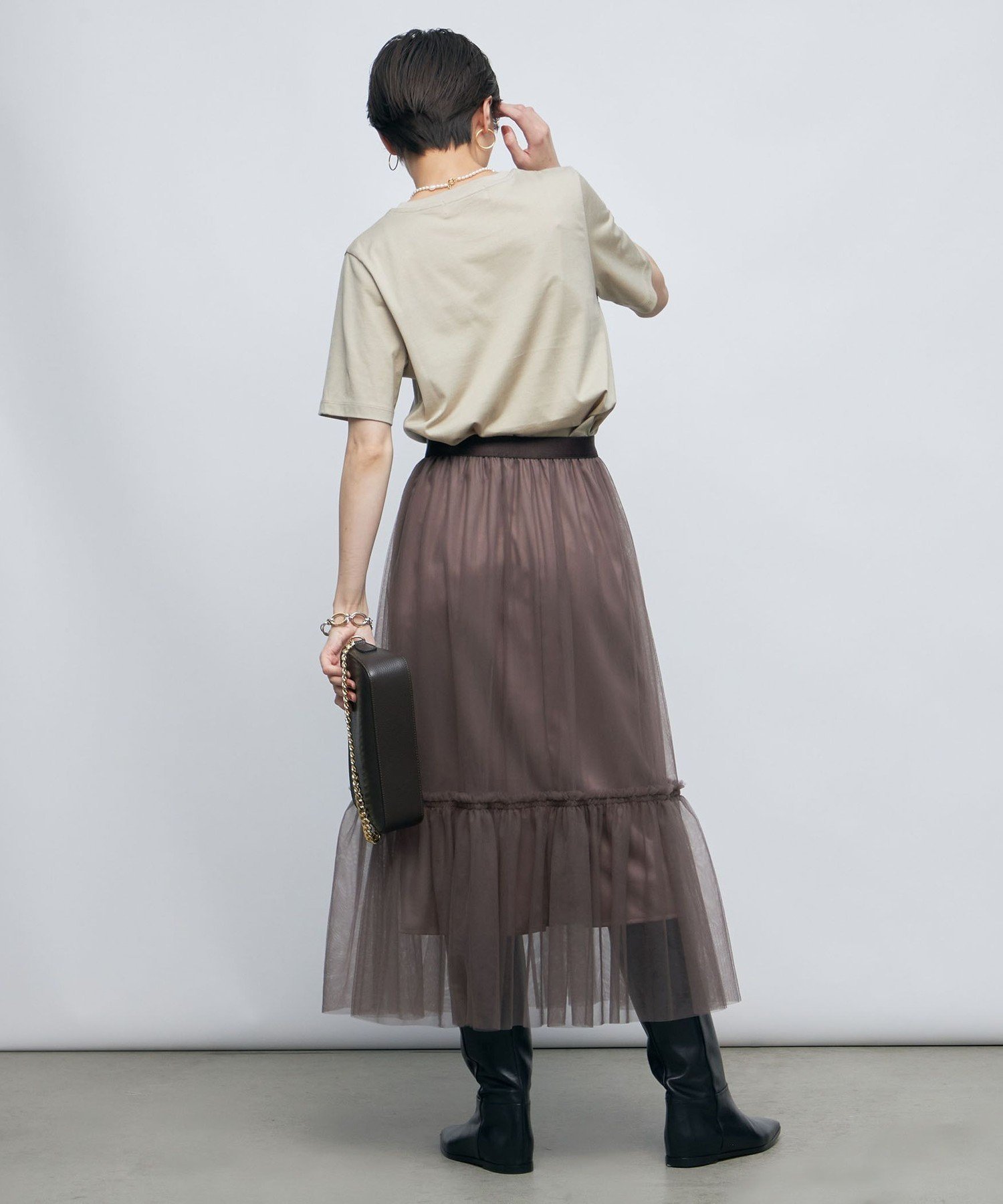 NOLLEY'S｜チュールティアードスカート | Rakuten Fashion(楽天