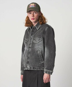 UNITED ARROWS & SONS ��UNITED ARROWS & SONS�� BLEACH DENIM JACKET/�f�j���W���P�b�g ���i�C�e�b�h�A���[�Y �W���P�b�g�E�A�E�^�[ �f�j���W���P�b�g �u���[ �O���[�y���������z