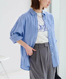 JOURNAL STANDARD relume 《追加2》手洗い可 / カラーリネンオーバーサイズシャツ ジャーナル スタンダード レリューム トップス シャツ・ブラウス ブラウン ピンク ブルー ホワイト【送料無料】