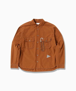 and wander CORDURA typewriter LS shirt �A���h�����_�[ �g�b�v�X �V���c�E�u���E�X �u���b�N �z���C�g �u���E���y���������z