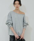 <Oggi 6月号掲載アイテム>【大人のスウェット】ボートネックスウェット