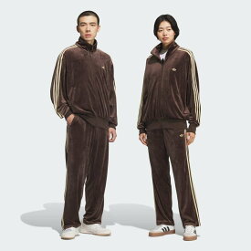 adidas 【公式】アディダス adidas FB TP VELOUR / ファイヤーバード トラックパンツ ベロア アディダス トップス その他のトップス ブラウン【送料無料】
