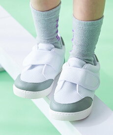 devirock ベルトでサイズ調整できる メッシュ上履き(上靴)インソール2枚付き 子供服 26SS デビロック シューズ・靴 スリッポン ブルー パープル ピンク グレー グリーン