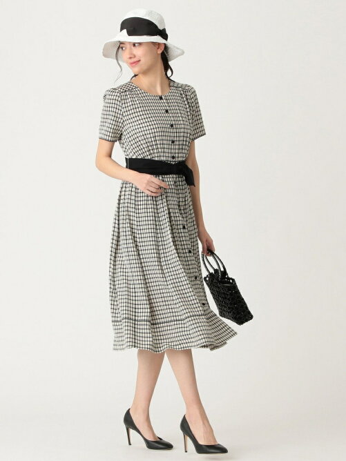 To Be Chic アセテートギンガムワンピース Rakuten Fashion 楽天ファッション 旧楽天ブランドアベニュー Au0546