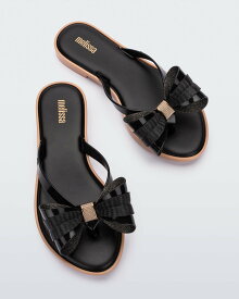 【SALE／40%OFF】melissa MELISSA FLIP FLOP SLIM V AD メリッサ シューズ・靴 サンダル ブラック ベージュ【送料無料】
