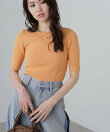 <洗える>マシンウォッシャブル前後2WAY5分袖ニット