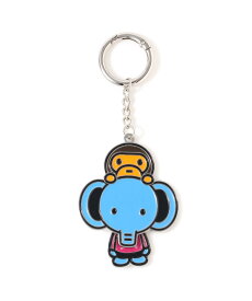 A BATHING APE ELEPH ON BABY MILO METAL KEYCHAIN ア ベイシング エイプ ファッション雑貨 チャーム・キーチェーン ブルー【送料無料】