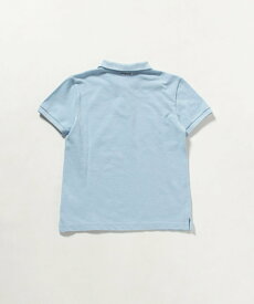 【SALE／50%OFF】Mademoiselle NON NON 鹿の子生地染 半袖ポロシャツ【エッフェル塔*nonnonロゴ】 マドモアゼルノンノン トップス ポロシャツ ブルー イエロー ピンク【送料無料】