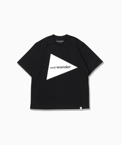 and wander and wander logo SS T �A���h�����_�[ �g�b�v�X �J�b�g�\�[�ET�V���c �z���C�g �p�[�v�� �u���b�N �J�[�L�O���[���y���������z