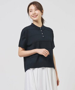 J.PRESS LADIES L DRY COTTON �|�� �j�b�g �W�F�C�v���X �g�b�v�X �j�b�g �l�C�r�[ �u���[�y���������z