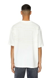 【SALE／40%OFF】DIESEL メンズ Tシャツ ルーズフィット ディーゼル トップス カットソー・Tシャツ ホワイト ブラック グレー ネイビー レッド【送料無料】