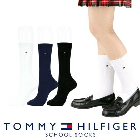 TOMMY HILFIGER TOMMY HILFIGER 【28cm丈】スクールソックス ワンポイント刺繍 ハイソックス ナイガイ 靴下・レッグウェア 靴下
