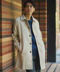 【SALE／50%OFF】UNION STATION カットカルゼステンカラーコート メンズ ビギ ジャケット・アウター ダウンジャケット・ダウンベスト グレー ベージュ ブラック【送料無料】