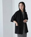 【SALE／30%OFF】NATURAL BEAUTY BASIC ハーフスリーブダブルジャケット ナチュラルビューティベーシック ジャケット・アウター ブルゾン・ジャンパー ブラック ベージュ【送料無料】