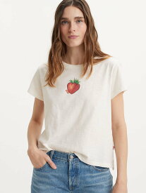Levi's グラフィック Tシャツ ホワイト STRAWBERRY TAB リーバイス トップス カットソー・Tシャツ【送料無料】