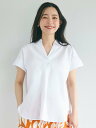 【SALE／25%OFF】coca CVCオックススキッパーシャツ コカ トップス シャツ・ブラウス ホワイト