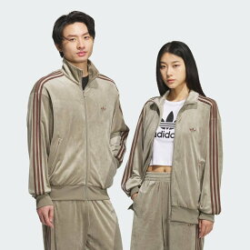 adidas 【公式】アディダス adidas ファイヤーバード トラックトップ ベロア FOR ジャーナル スタンダード / FB TT VELOUR ... アディダス トップス その他のトップス ブラウン【送料無料】