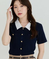 【SALE／32%OFF】MISCH MASCH シャツダブル衿半袖ケーブルニットカーディガン MM628408 ミッシュマッシュ…