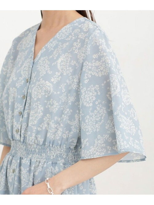 Nano Universe バイカラーフラワーワンピース 半袖 Rakuten Fashion 楽天ファッション 旧楽天ブランドアベニュー Cq1549