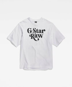 �ySALE�^40%OFF�zG-Star RAW �y�����V���b�v�zUNISEX FOXY BOXY T-SHIRT/�I�[�o�[�T�C�Y�O���t�B�b�N���ST�V���c �W�[�X�^�[���D �g�b�v�X �J�b�g�\�[�ET�V���c �z���C�g
