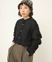 【SALE／35%OFF】RNA-N B2885 コットンウェービーガーゼシャツ アールエヌエーエヌ トップス シャツ・ブラウス ブラック ベージュ ブルー【送料無料】