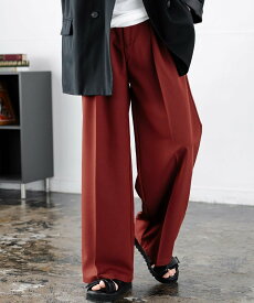 Rocky Monroe セミワイド2タックストレートスラックス ロッキーモンロー パンツ スラックス・ドレスパンツ ブラック ブラウン グレー ワインレッド ホワイト【送料無料】