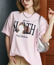 <機能性素材>SLOTH 刺繍 キャット Tシャツ 限定展開