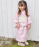 【SALE／30%OFF】petit main 【WEB別注】花柄2WAY浴衣 ナルミヤオンライン 着物・浴衣・和装小物 浴衣 ピ…