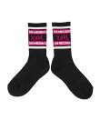 MILLS LOGO STRIPED JACQUARD RIB SOCKS
