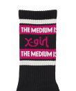 MILLS LOGO STRIPED JACQUARD RIB SOCKS