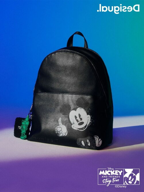 Desigual ミッキーマウスのイラスト入りレザー風バックパック Rakuten Fashion 楽天ファッション 旧楽天ブランドアベニュー Dh4550