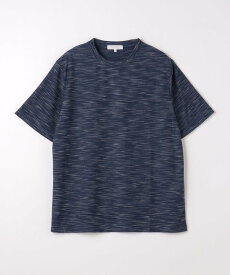 【SALE／50%OFF】a day in the life メランジ リップル クルーネックTシャツ＜A DAY IN THE LIFE＞ ユナイテッドアローズ アウトレット トップス カットソー・Tシャツ ネイビー グレー ブルー