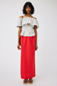 【SALE／50%OFF】MOUSSY OFF SHOULDER TUCK ブラウス マウジー トップス その他のトップス ホワイト ネイビー【送料無料】