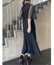 カシュクールハイウエストマーメイドドレス