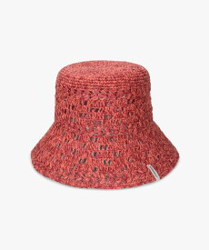 OVERRIDE OVERRIDE RAFFIA CROCHET HAT SG / オーバーライド オーバーライド 帽子 ハット オレンジ ホワイト グリーン【送料無料】