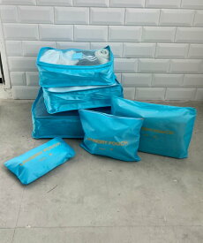 【SALE／55%OFF】CLEA トラベルポーチ 6点セット アウトフィッターラボ 財布・ポーチ・ケース ポーチ グレー ブルー ピンク パープル ブラック ネイビー オレンジ