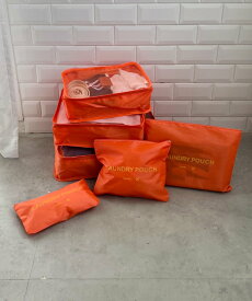 【SALE／55%OFF】CLEA トラベルポーチ 6点セット アウトフィッターラボ 財布・ポーチ・ケース ポーチ グレー ブルー ピンク パープル ブラック ネイビー オレンジ