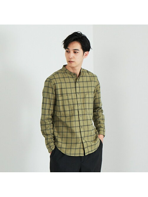 Abahouse 展開店舗限定 バンドカラーネルチェックシャツ Rakuten Fashion 楽天ファッション 旧楽天ブランドアベニュー Bv8551