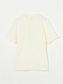 【SALE／50%OFF】three dots Men's high gauge stretch henley スリードッツ トップス カットソー・Tシャツ ホワイト ブラック ブルー【送料無料】