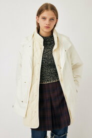 【SALE／20%OFF】MOUSSY LINER PUFFER MIDDLE コート マウジー ジャケット・アウター その他のジャケット・アウター ホワイト ブラック【送料無料】