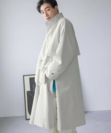 【SALE／40%OFF】LOWRYS FARM スタンドヨークCOAT ローリーズファーム ジャケット・アウター ステンカラーコート グレー グリーン【送料無料】