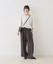 【セットアップ対応】【新色登場】キュプラフィブリル ワイドパンツ