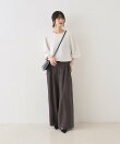 【セットアップ対応】【新色登場】キュプラフィブリル ワイドパンツ