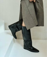 LE TALON 《追加予約》2cmワイドシャフトロングブーツ ルタロン シューズ・靴 ブーツ ブラック ブラウン…