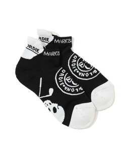 MARK & LONA Circle Icon Sneaker Socks �b WOMEN �}�[�N�A���h���i �C���E���b�O�E�F�A �C�� �u���[ �u���b�N �z���C�g
