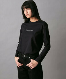 Calvin Klein Jeans (W)【公式ショップ】 カルバンクライン STNDRD ボクシーロングスリーブTシャツ Calvin Klein Jeans 40WH143 カルバン・クライン トップス カットソー・Tシャツ ブラック ホワイト【送料無料】