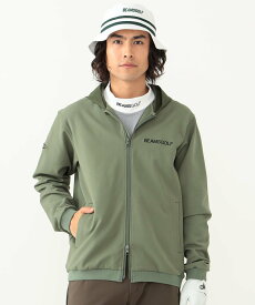 【SALE／30%OFF】BEAMS GOLF ORANGE LABEL BEAMS GOLF ORANGE LABEL / 異素材フード ジップパーカー ビームス ゴルフ ジャケット・アウター ブルゾン・ジャンパー カーキ ネイビー【送料無料】